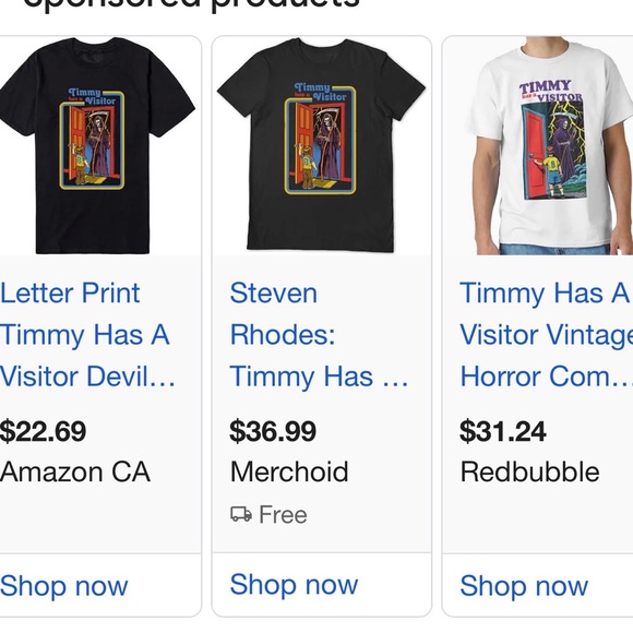 Delta Black T-Shirt with Colorful Graphic Timmy has a Visitor - Picture 3 of 4